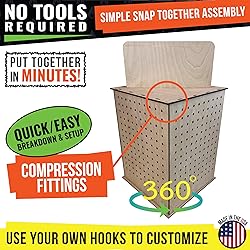 TORCHED DISPLAYS Rotating Display Stand – 22.5 x