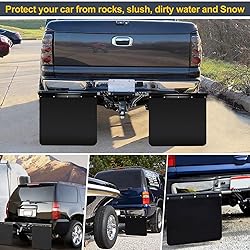 2" Hitch Mounted Mud Flaps, 00108 Heavy Duty Mud