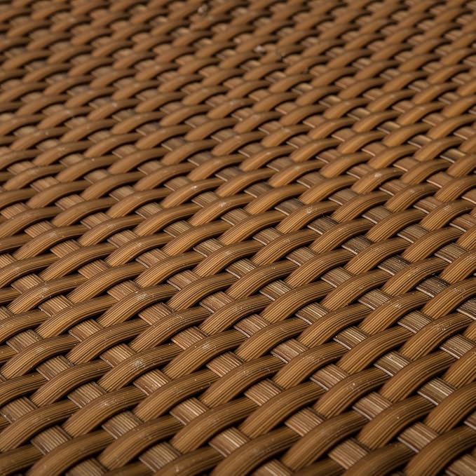 PE-Rattan Terrassen Sichtschutz Balkonbespannung cognac 0,9m breit (Meterware)