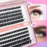 CNMTCCO D Curl Individual Cluster Lashes DIY False Eyelash Extensions 10-16mm view 3