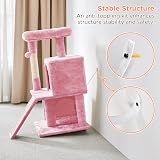 Yaheetech 91cm Cat Tree Tower with Double Condo Pink Cat Scratching Post view 5