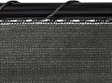 Laneetal Balcony Privacy Screen 1.8x6m Anthracite HDPE Sun Wind Protection Rope view 5