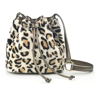 Leopard Print Faux Fur Drawstring Shoulder Bag Nigeria Ubuy