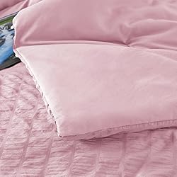 CozyLux Full/Queen Seersucker Comforter Set with