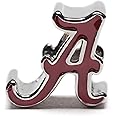 Alabama Crimson Tide Jewelry for Women - Crimson A Charm for Charm Bracelets - Hypoallergenic Stainless Steel Charms - University of Alabama Jewelry