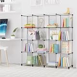 HOMIDEC 16 Cube Storage Bookcase Shelving Unit White Modular DIY Organizer view 2