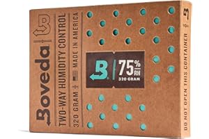Boveda 75% Two-Way Humidity Control Pack to Fix Major Moisture Loss in Large Wood Humidifier Boxes – Size 320 – Single – Mois