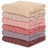 Comfy Cubs Muslin Baby Washcloths 6 Pack - Soft