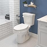 HOROW 17 Inch High Elongated Toilet with ADA Chair Height, Two Piece Toilet with Powerful 1.28 GPF Single Flush, MAP 1000g, E