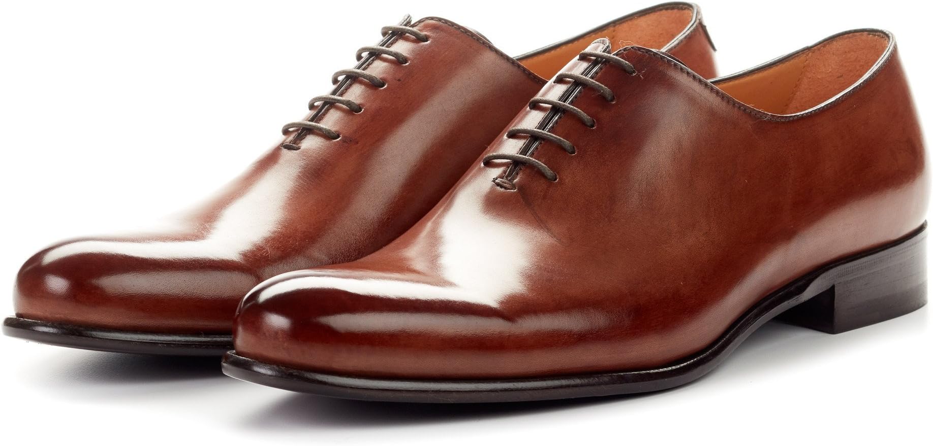 Men’s Martin Wholecut Oxford Dress Shoes, Italian Calfskin Leather