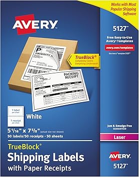 amazon shipping label paper