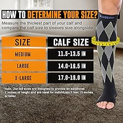 Doc Miller Open Toe Compression Socks, 30-40