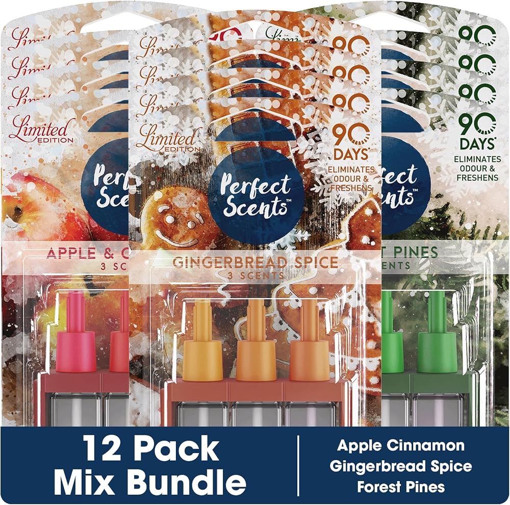 Perfect Scents Refill Air Freshener 12 Pack Compatible with 3volution Forest