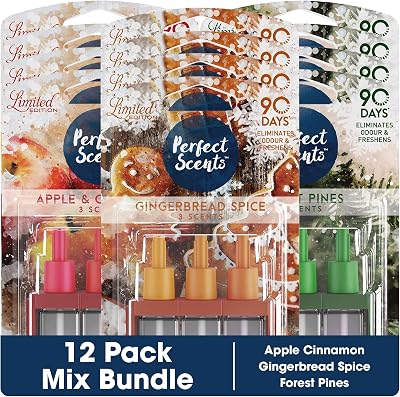 Perfect Scents Refill Air Freshener 12 Pack Compatible with 3volution Forest