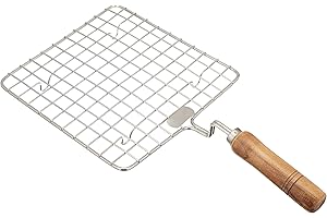 CKITZE TABAKH Stainless Steel Wire Roaster, Papad Jali, Square