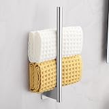 ALOECO Self Adhesive Towel Rail 28 cm Stainless Steel 304 Brushed Silver view 4