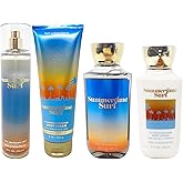 Summertime Surf Gift Set of 4 - Includes Fine Fragrance Mist, Body Cream, Shower Gel and Body Lotion - Full Size