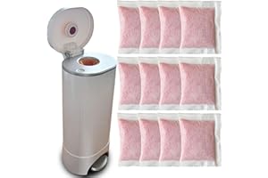 AFJWUZ 12 Pack Odor Removing Refills for Munchkin Pail Diaper, Diaper Pail Deodorizers Odor Absorber for Munchkin deodorizing discs