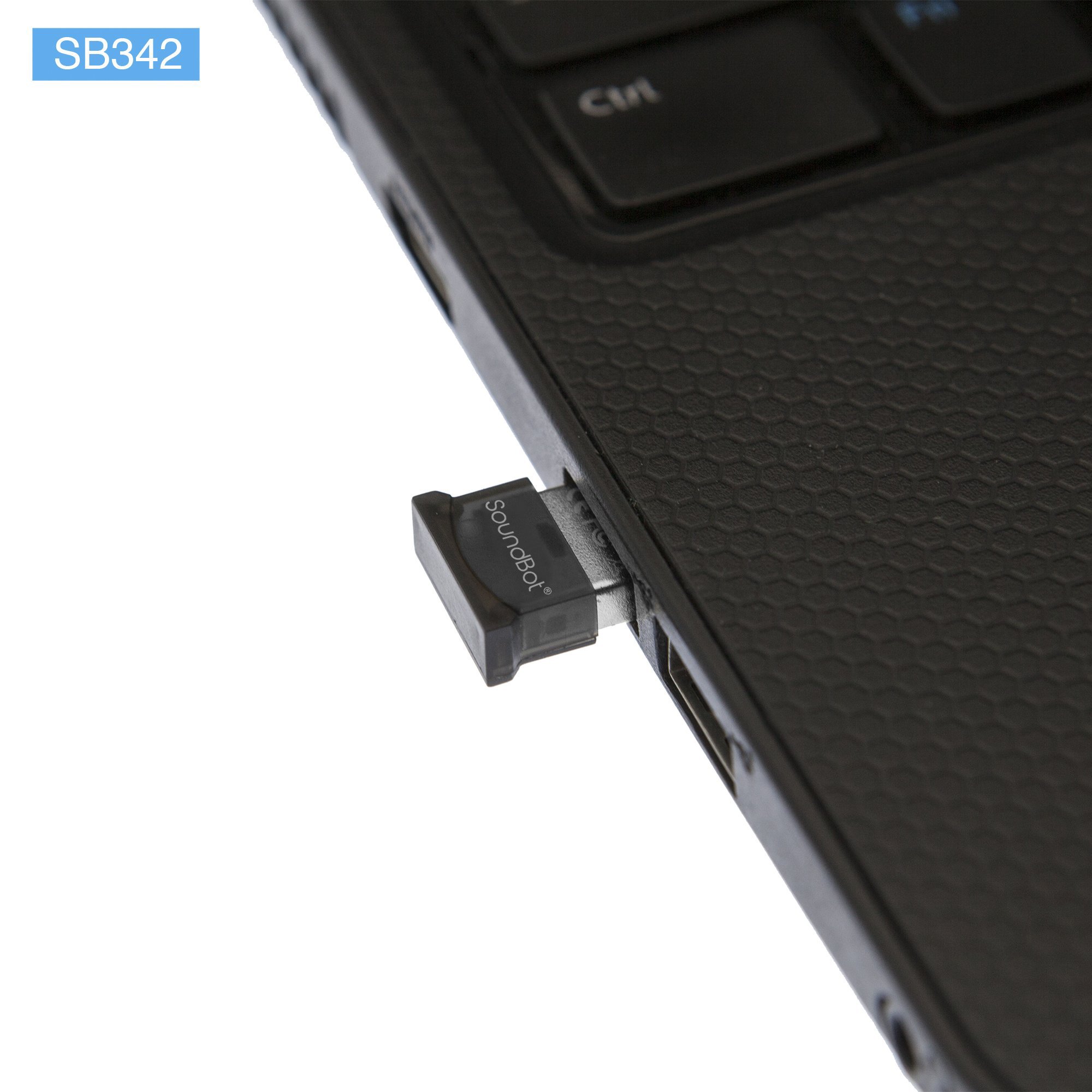 Soundbot SB342 Bluetooth 4.0 USB Adapter Universal Plug & Play Smart Ready Dongle Adapter w/ 3Mbps High Data Transfer Rate, 33' Wireless Range, Compatible w/Windows 10 WIN10 WIN8 WIN7 32/64 Bit