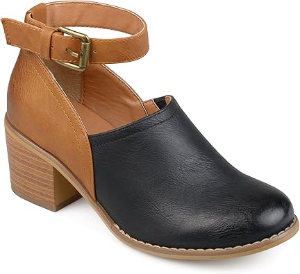 brown clogs with strap