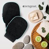 aZengear Exfoliating Glove 2 Pack, Deep Cleansing Scrub Mitts view 6
