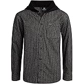 Volcom Boys Button Down Shirt - Breathable Woven Boys Long Sleeve Button Down Shirts - Classic Plaid Flannel Shirt (4-20)