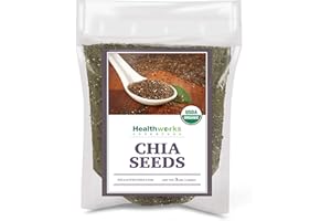 Healthworks Chia Seeds Organic Raw (48 Ounces / 3 Pounds) | Certified Organic, Premium & All-Natural | Contains Omega 3, Fibe