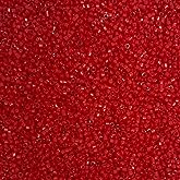 Miyuki Delica 11/0 Seed Beads - Glass Beads Bulk 5 Grams & Size 1.6mm 1000 Pieces Glass Seed Beads Dark Red (DB723)