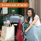 Baby Uma Leather-Style Buggy Clips 2 Pack Universal Pram Clips Camel view 3