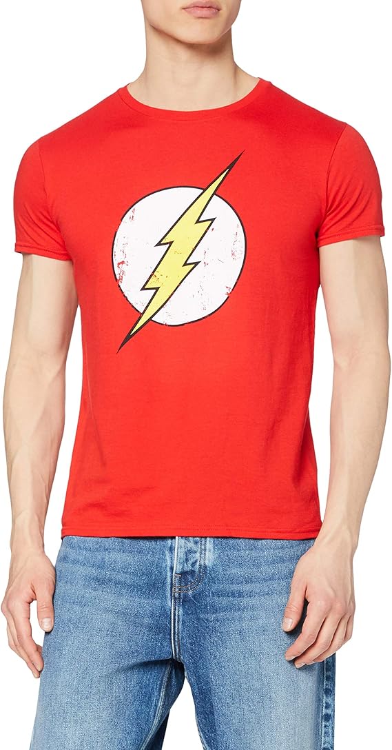 The Flash Logo TShirt rot Amazon.de Bekleidung