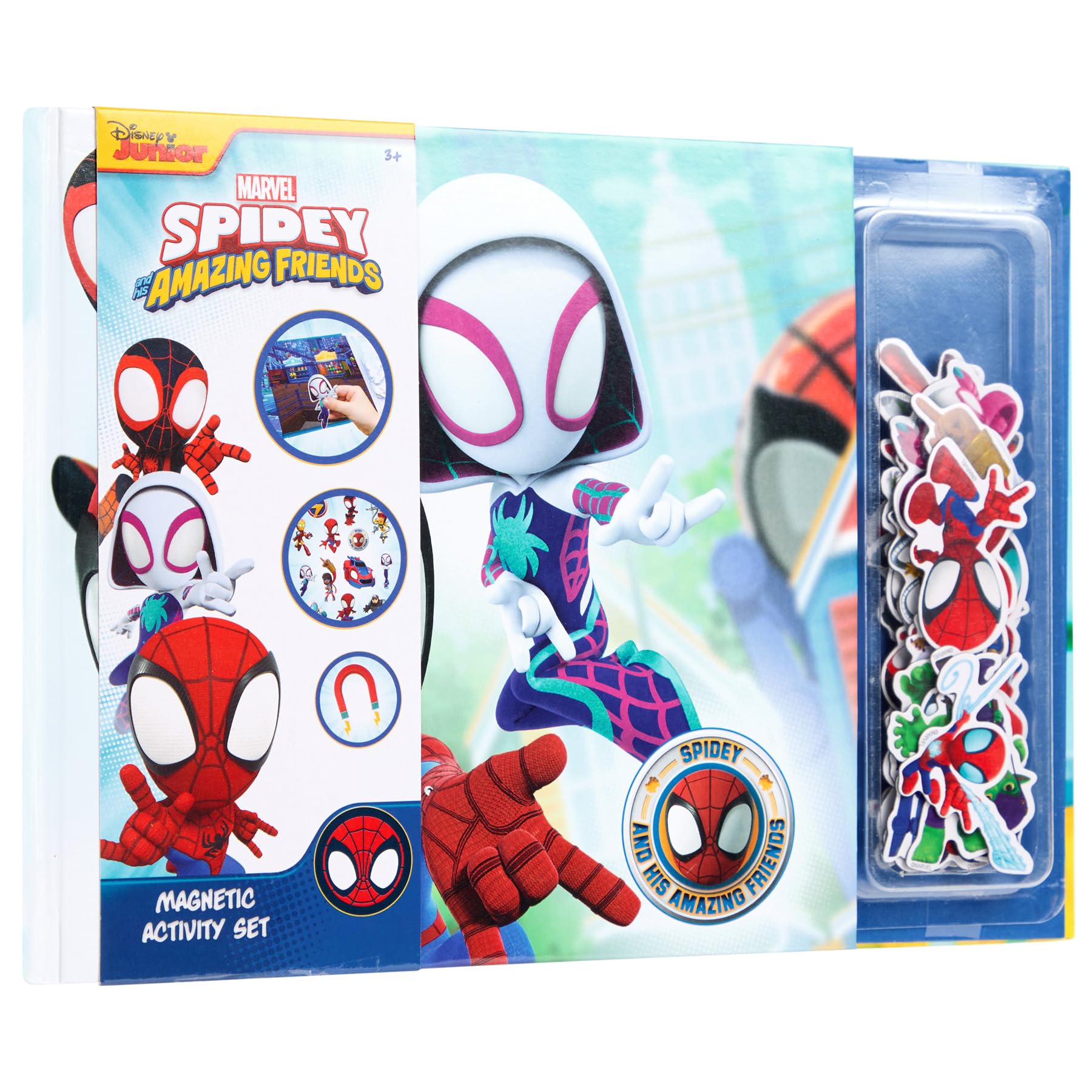 Disney Junior Spidey and his Amazing Friends Magnetic Activity Set, 40 Magnets, Interactive Game, Creative Fun, Ideal for On the Go (SP24358)