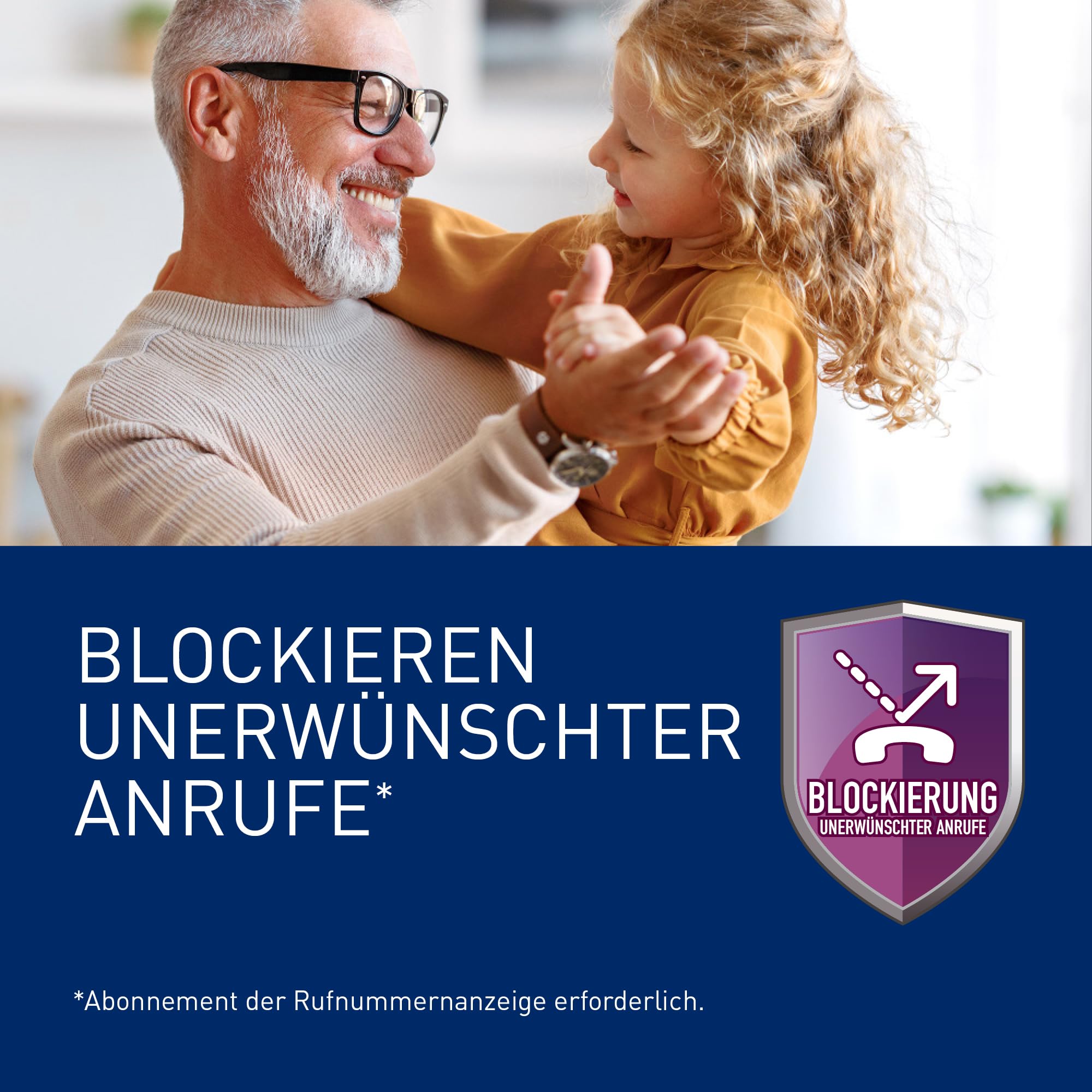 Panasonic KX-TG6861GS Schnurlostelefon mit Anrufbeantworter (Bis zu 1.000 Telefonnummern sperren, übersichtliche Schriftgröße, lauter Hörer, Voll-Duplex Freisprechen) perl-Silber 3