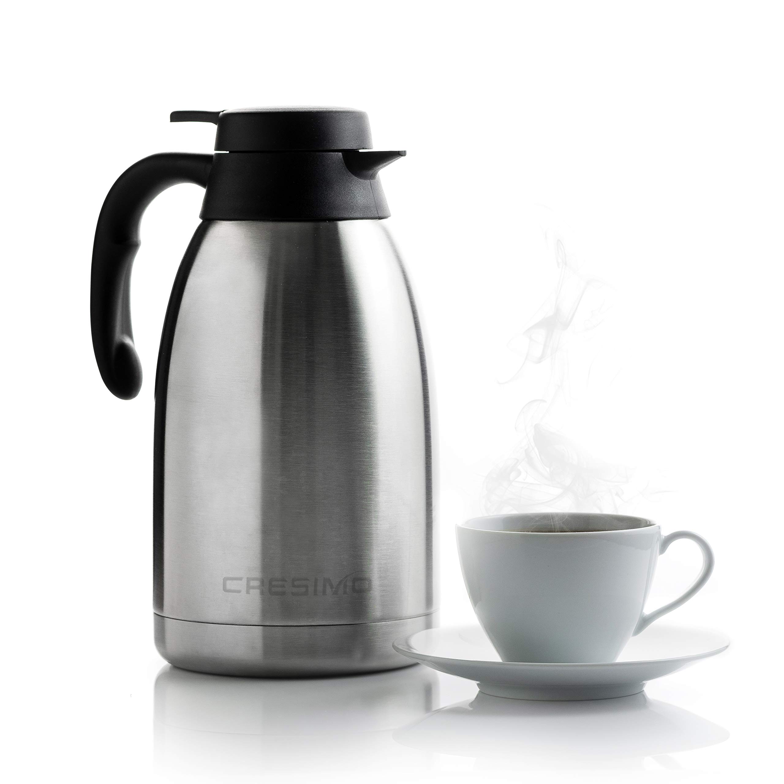 Cresimo 68 Oz Stainless Steel Thermal Coffee Carafe / Double Walled