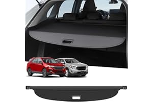 ZZEQYG Cargo Cover for 2018-2024 Chevy Chevrolet Equinox/GMC Terrain Accessories Retractable Cargo Cover Trunk Cover All Weather Shielding Shade Cargo Luggage Cover (Carbon Fiber)