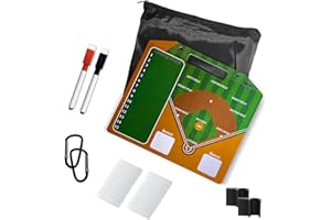 LOLLO WAVE Baseball Clipboard for Coaches -Dry Erase Magnetic Dugout Lineup Coaching Board for Softball, Coach Organizer Accessories - Complete with Markers, Carabiner Clips, Lineup Cards and Storage