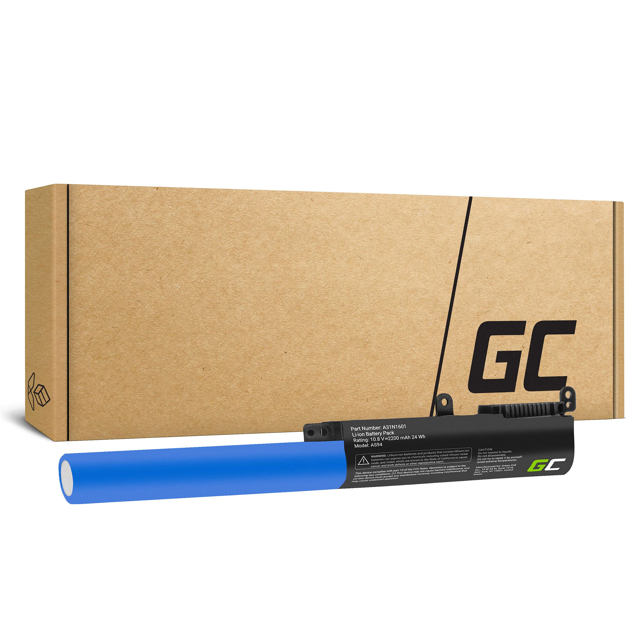 Green Cell Laptop Battery Asus A31N1601 A31LP4Q for Asus R541 R541N R541NA R541NC R541S R541SA R541SC R541U R541UA R541UJ Vivobook Max F541 F541N F541NA 1NC F5. 41U X541 X541N X541S X541SA X541U X541UA