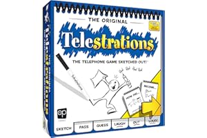 USAOPOLY Telestrations Original 4-8 Player | Family Board Game | A Fun Game for Kids and Adults | Game Night Just Got Better | The Telephone Game Sketched Out | Ages 12+