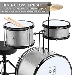 Best Choice Products 3-Piece Beginner Drum Set for