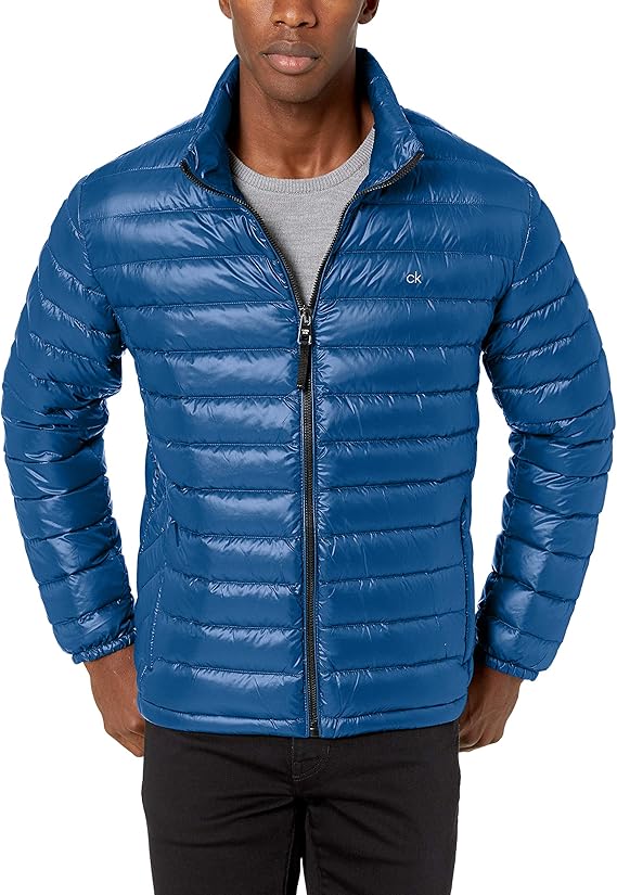 Calvin Klein mens Lightweight Water Resistant Packable Down Puffer