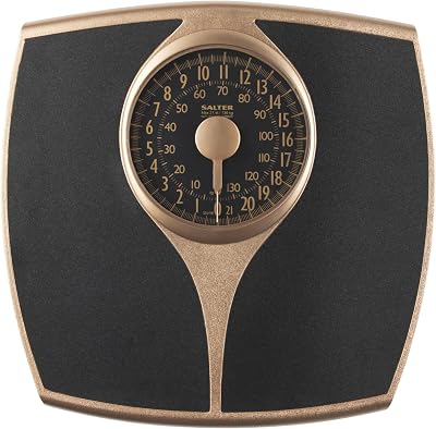 Salter Speedo Dial Mechanical Bathroom Scale 136 KG Large Dial Gold
