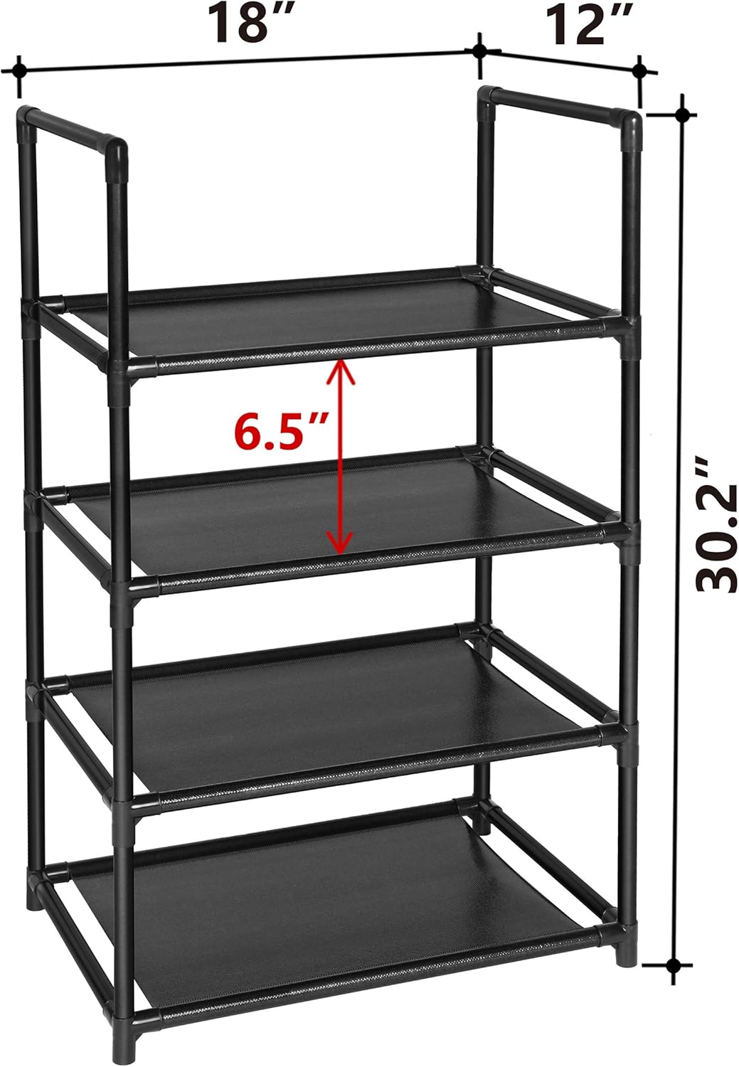 heavy duty 50 pair shoe rack on Amazon Com Fiducial Home 4 Tiers Shoe Rack 8 10 Pairs Sturdy Shoe Shelf Home Kitchen
