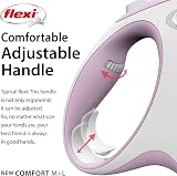 flexi Comfort M Tape 5 m blush-rosé retractable dog leash up to 25 kg view 4