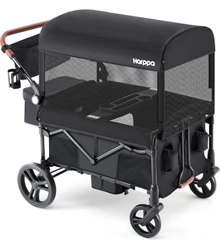 Amazon.com : ZTDM Wagon Stroller for 4 Kids, All-Terrain Wagon for