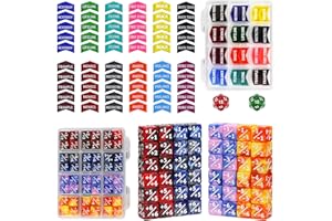 FIGURESLAB 110PCS MTG Keywords Tokens & 12mm Dice Counter for Magic The Gatering, Bulk Ability Tokens MTG Life Counters D20 Loyalty 6 Sided Dice, Compatible with TCG CCG Magic Card Gaming Accessories