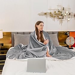 Aisbo Warm Throw Blanket King - Thick Sherpa