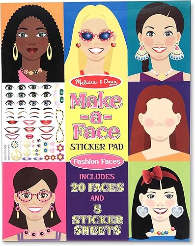 Download Make-a-face Sticker Pad: Fashion Faces PDF
