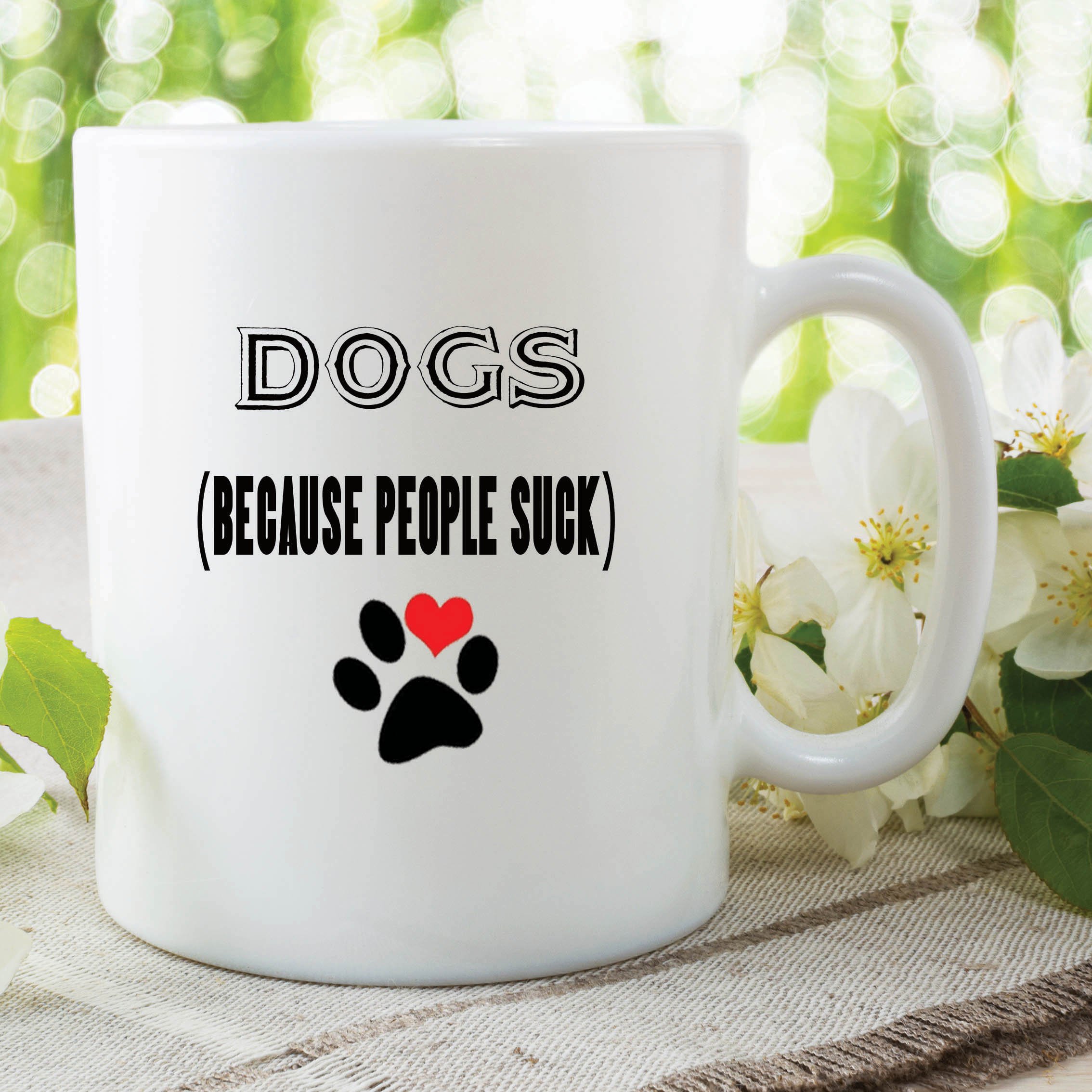 Novelty Funny Dog Mug Printed Ceramic Cups Dog Lovers Gift Present WSDMUG480