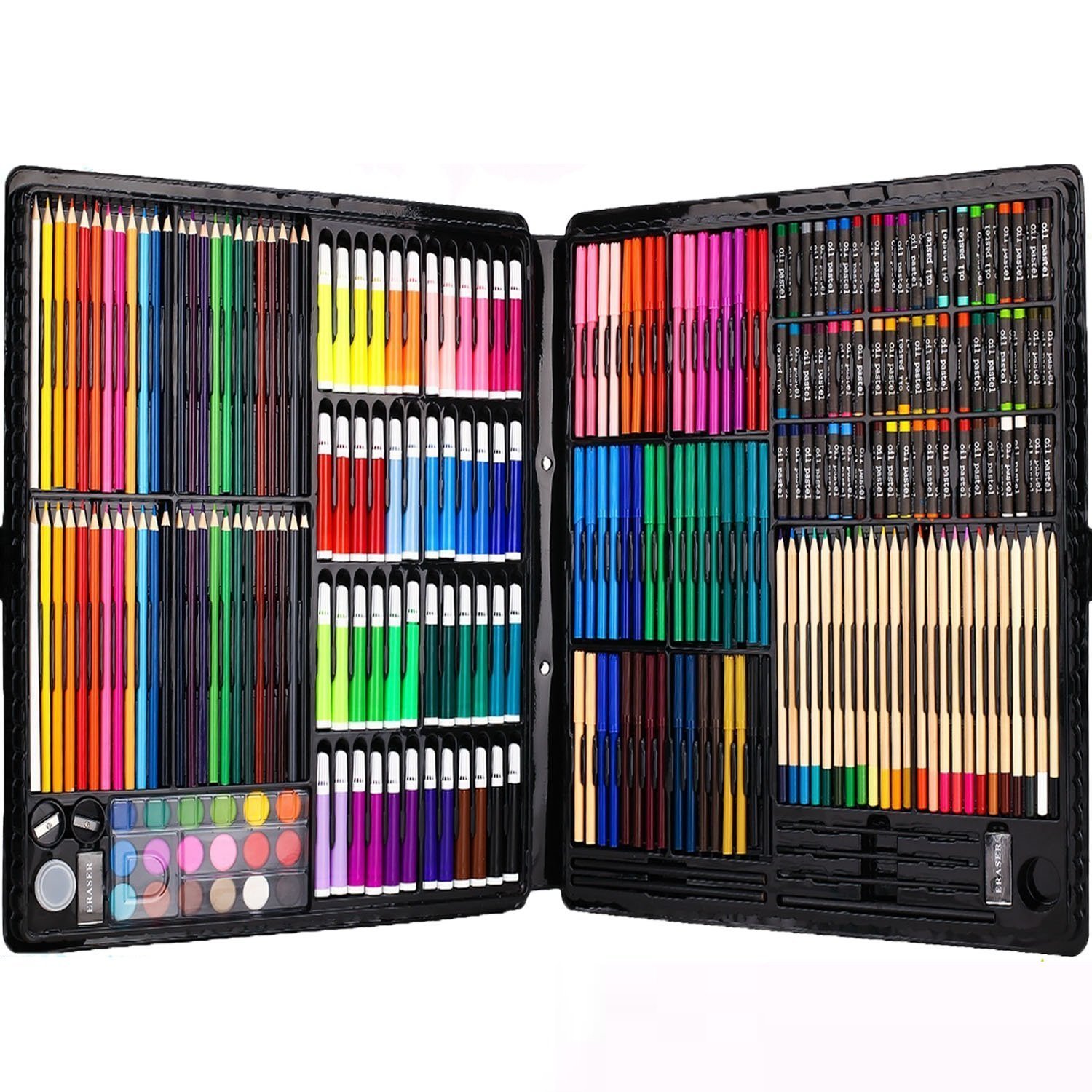 258 Piecs Inspiration Art Set for Drawing and Sketching Color Pen Crayons Case Painting Set