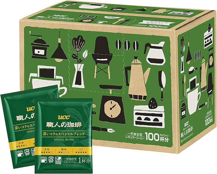 Amazon Ucc 職人の珈琲 ドリップコーヒー 深いコクのスペシャルブレンド 100杯 700g 職人の珈琲 ドリップバッグ 通販