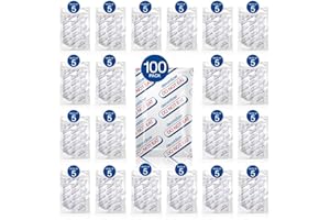 BELLE KR 500cc Oxygen Absorbers for Food Storage - 100 Pcs (20 x 5pcs Per Vacuum Pack) with Indicator - Oxygen Absorbers for Maximum Freshness, Flavor Preservation & Extended Shelf Life